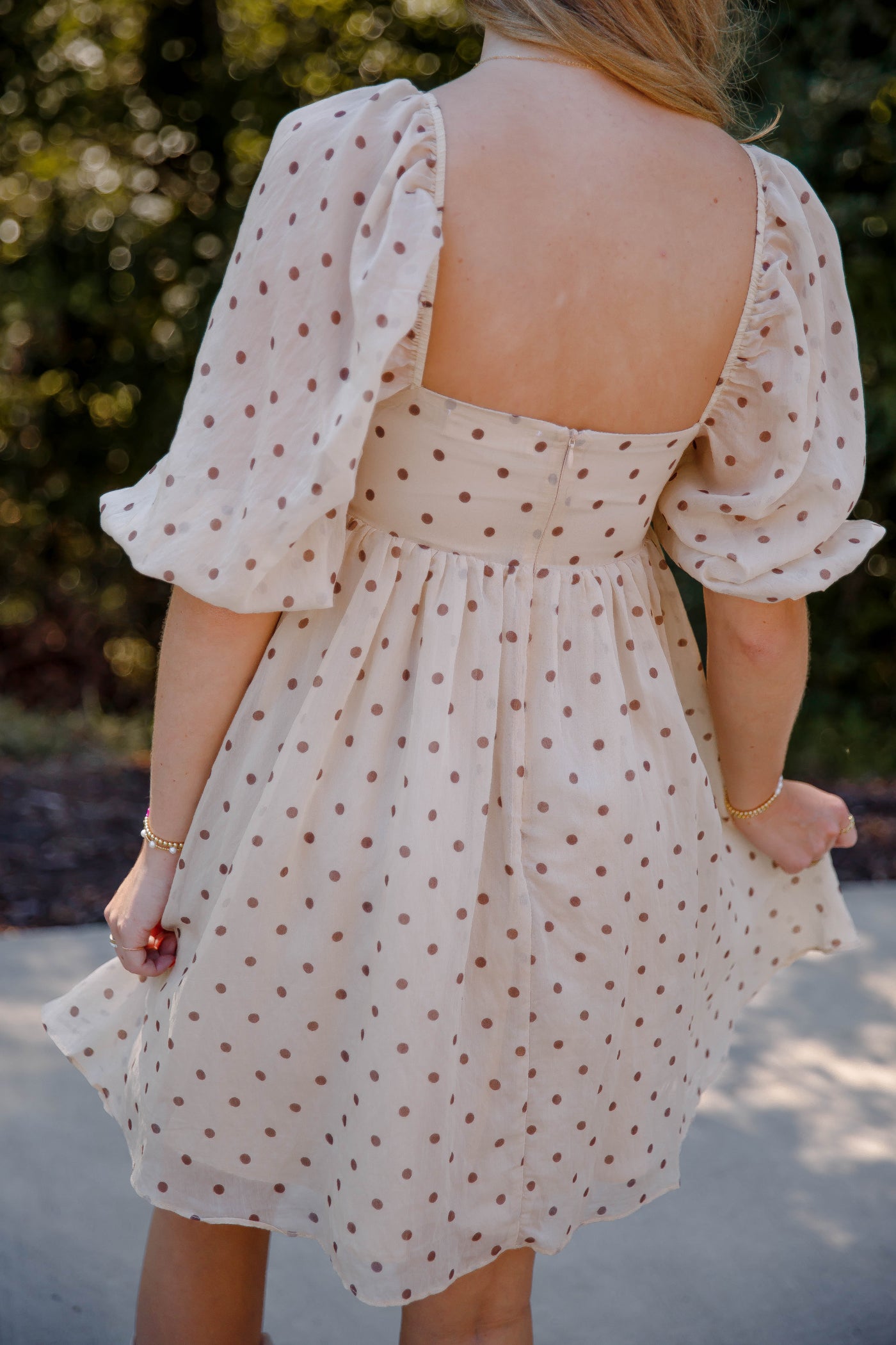 Women's Polka Dot Dress- Women's Babydoll Style Dress- Storia Polka Dot Dress