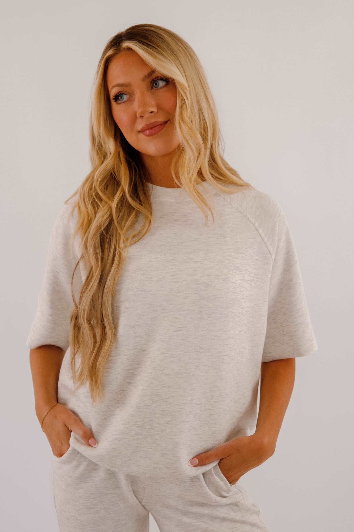 Lightweight Soft Pullover- Women's Scuba Fabric Loungewear- Rae Mode Set