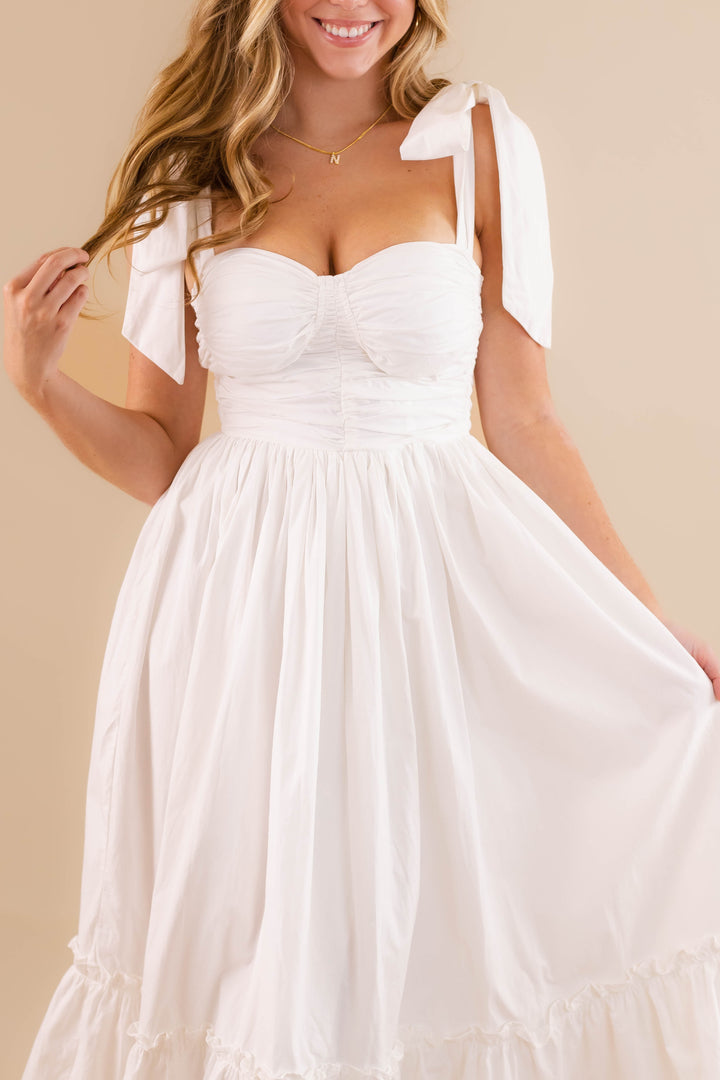 Tea Length Wedding Dress Women's Elegant White Dress- Women's Photoshoot Dresses- Mable Maxi Dress Juliana's Boutique Tea Length Wedding Dress Women's Elegant White Dress- Women's Photoshoot Dresses- Mable Maxi Dress Juliana's Boutique