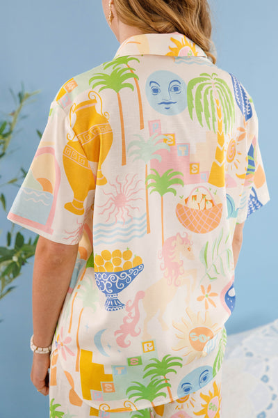 On My Radar Button Down Top