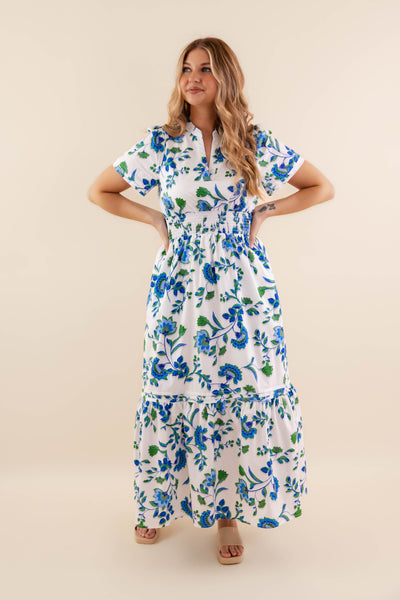 Breathable Cotton Maxi Dress- Women's Spring Summer Dresses- SugarLips Maxi