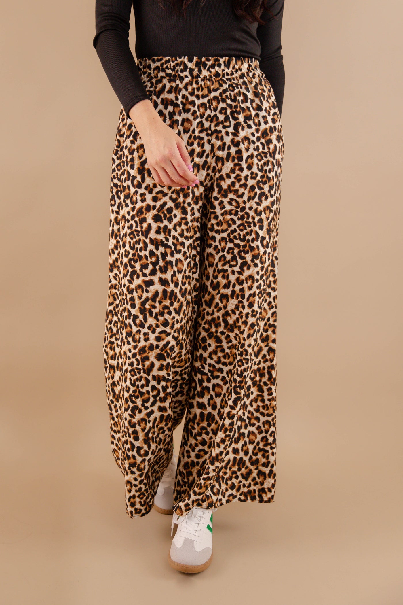 Leopard Flare Pants- Women's Leopard Matching Set- Women's Cheetah Matching Two-Piece Set