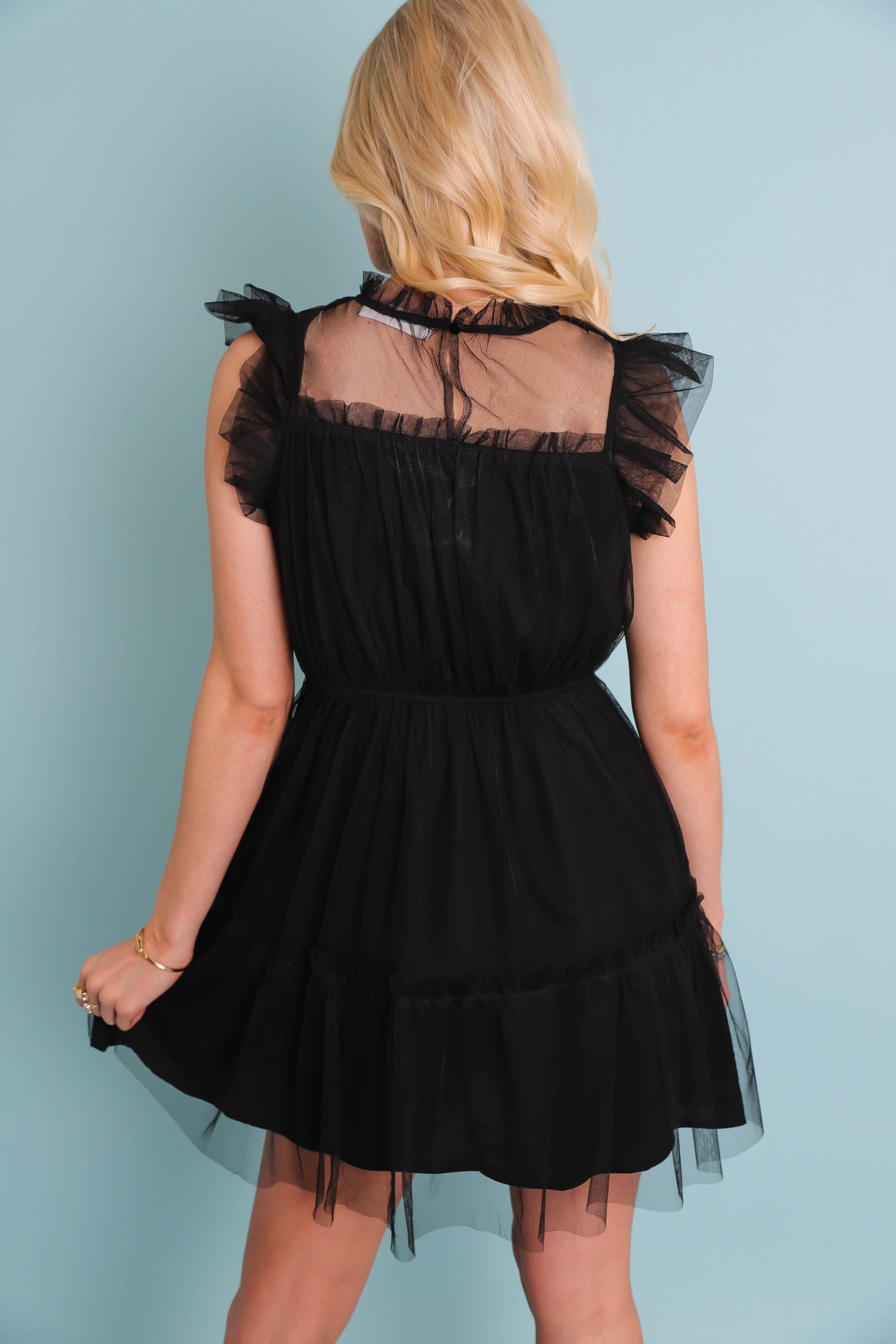Fun Tulle Dress- Black Tulle Dress- Preppy Women's Dresses- &Merci Dress