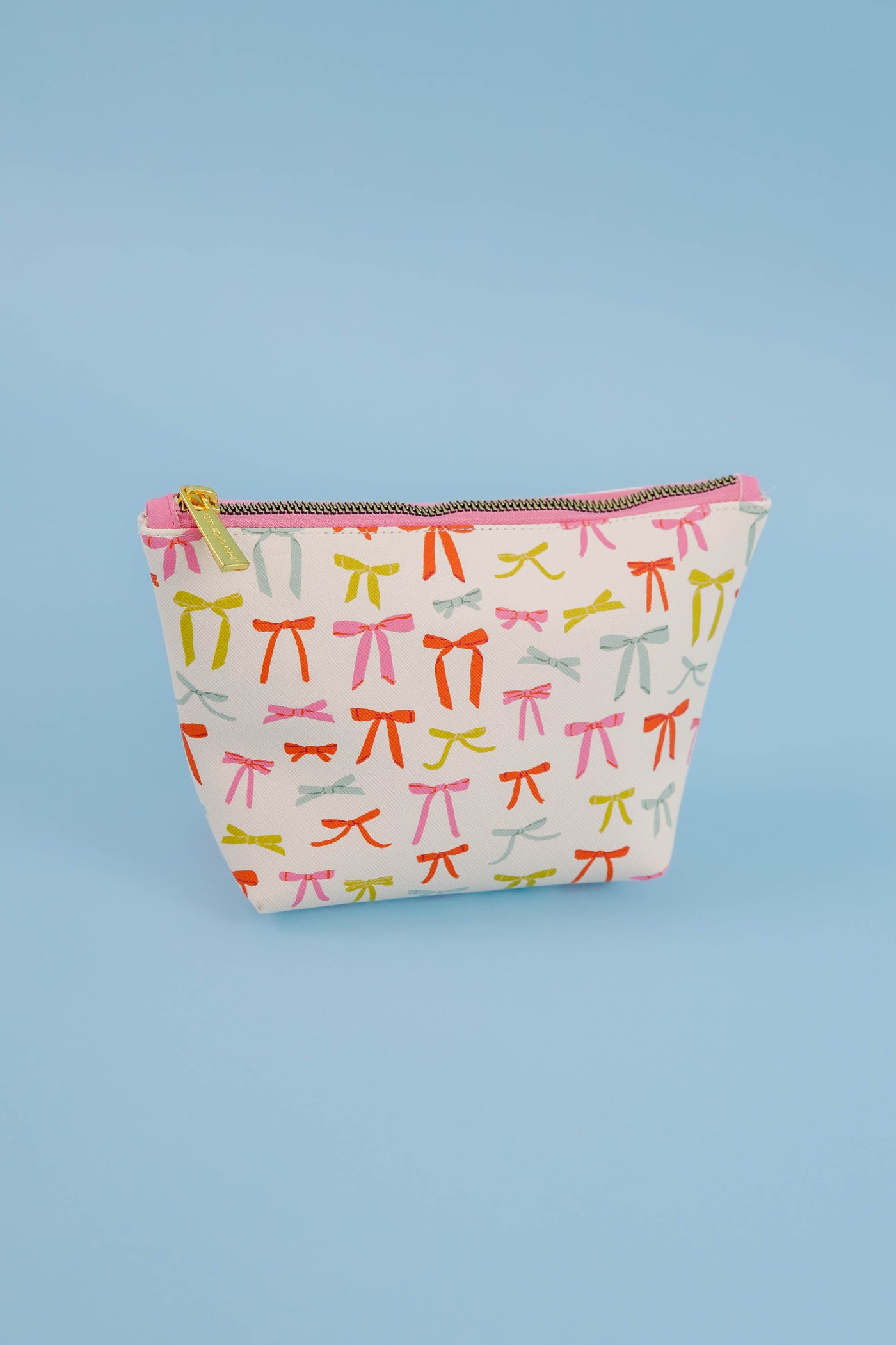 Multi Color Bow Print Cosmetic Bag- Studio Oh! Bow Pouch