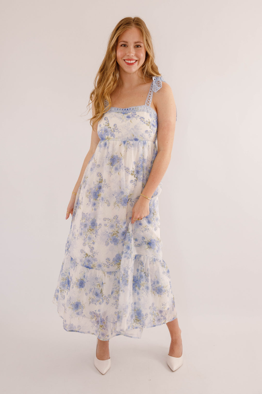 Women's Blue And Green Flower Dress- Blue Crotchet Dress- Blu Pepper Floral Maxi Dress Juliana's Boutique Women's Blue And Green Flower Dress- Blue Crotchet Dress- Blu Pepper Floral Maxi Dress Juliana's Boutique