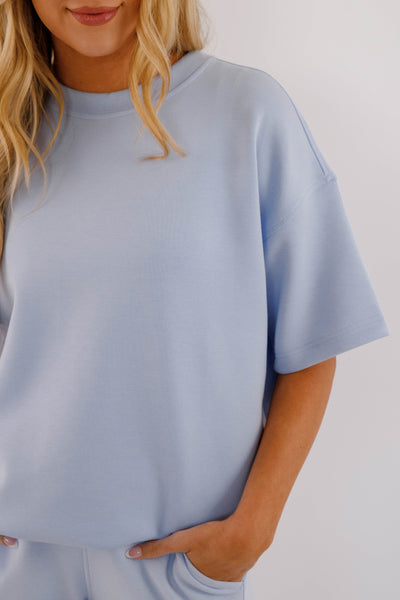 Lightweight Soft Pullover- Women's Scuba Fabric Loungewear- Rae Mode Set