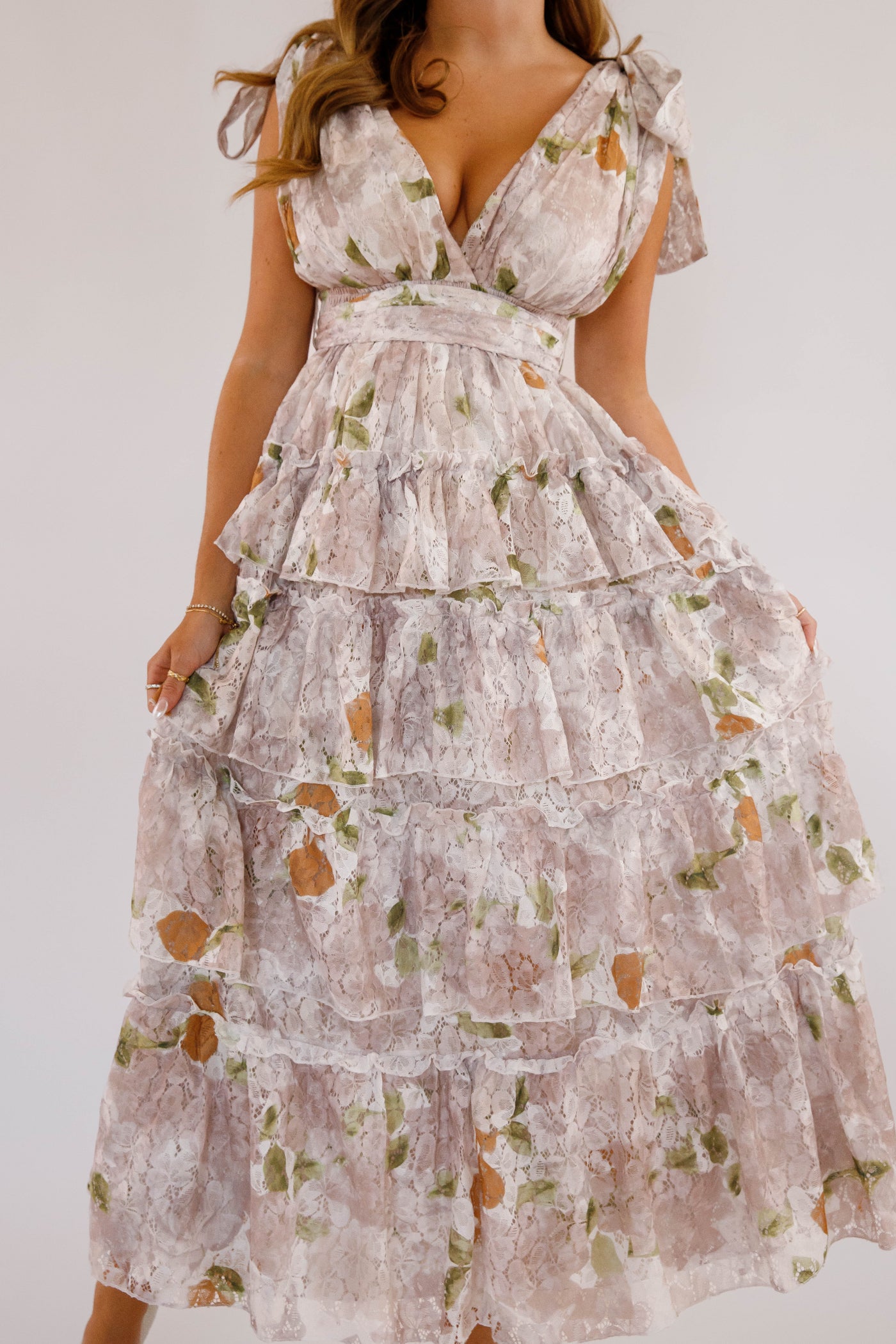 Tiered Formal Maxi Dress- Women's Fall Floral Maxi- Clothing Company Dresses Small Tiered Formal Maxi Dress- Women's Fall Floral Maxi- Clothing Company Dresses Small