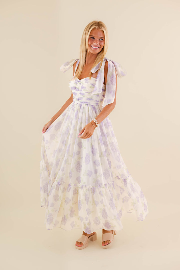 Women's Elegant Floral Dress- Women's Photoshoot Dresses- Mable Maxi Dress  – Juliana's Boutique