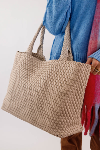 Carry It All Tote Bag-Beige