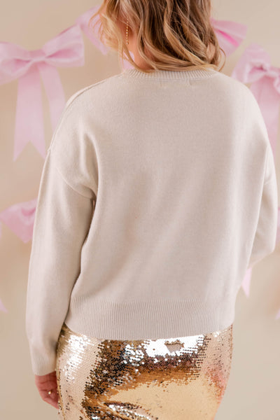 Espresso Martini Please Sweater- Knitted Espresso Martini Sweater- Lelis Martini Sweater