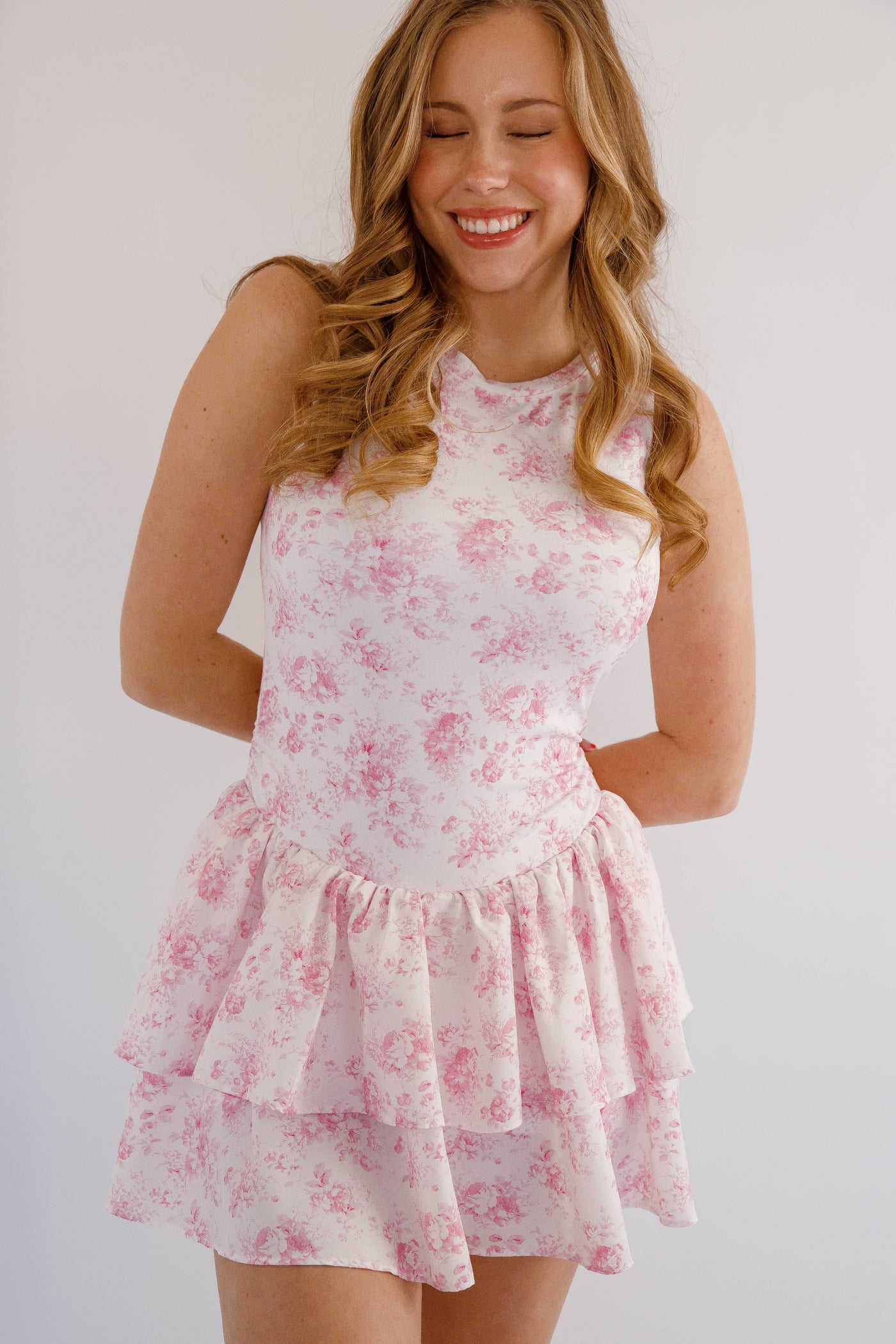 Pink Floral Athletic Dress- Preppy Floral Tennis Dress- Peach Love Cream Athletic Dress Small Pink Floral Athletic Dress- Preppy Floral Tennis Dress- Peach Love Cream Athletic Dress Small