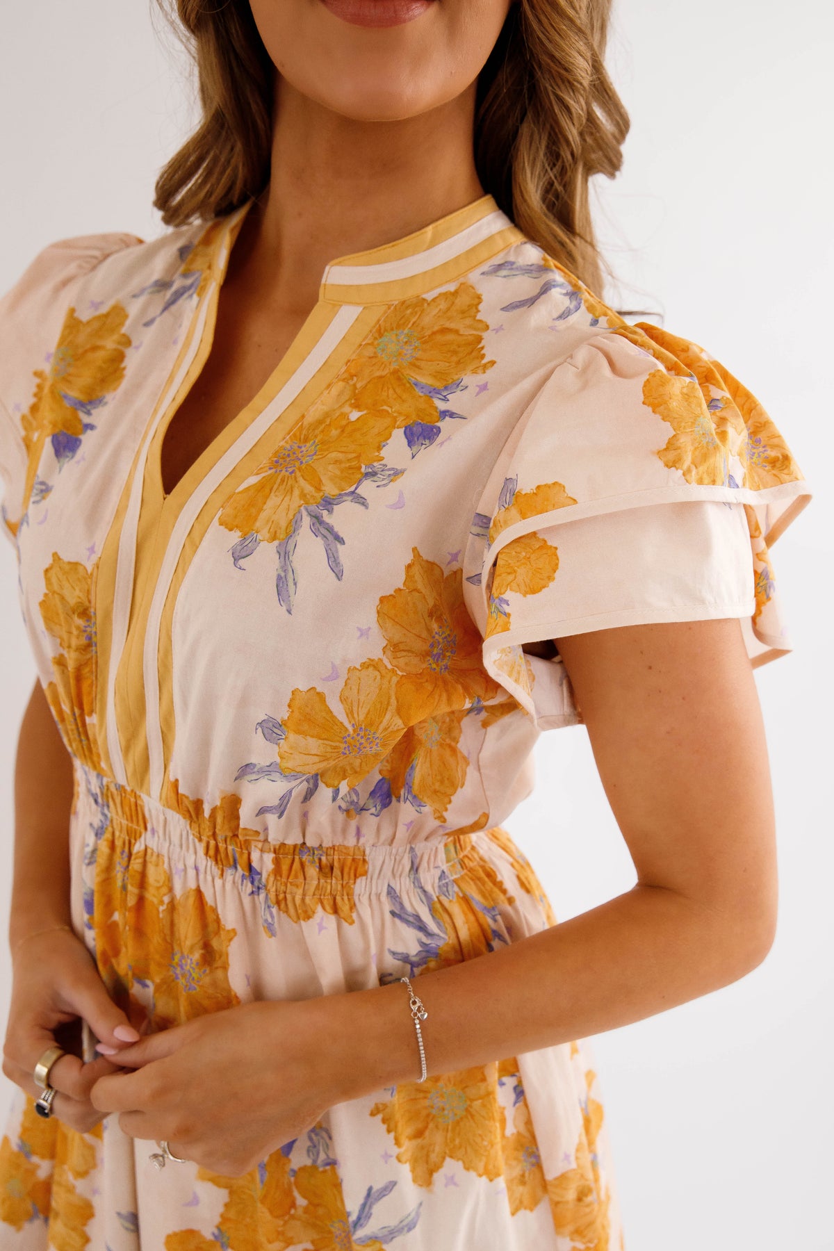 Golden Floral Midi Dress- Work Friendly Maxi Dress- Umgee Floral Dress Juliana's Boutique Golden Floral Midi Dress- Work Friendly Maxi Dress- Umgee Floral Dress Juliana's Boutique