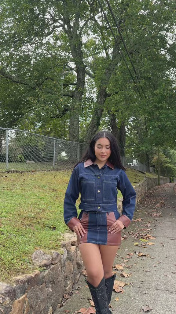 What I Came For Denim Mini Skirt