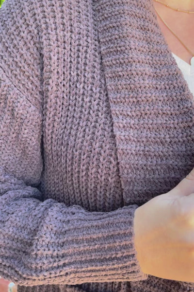 Not A Second Thought Cardigan-Brown