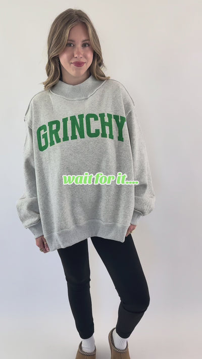 Grinchy and Merry Reversible Pullover
