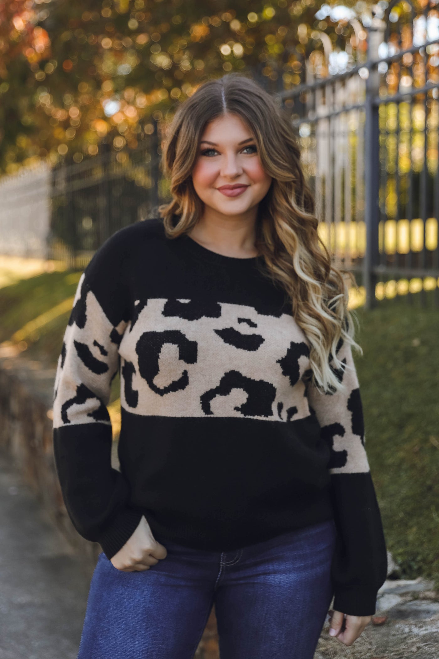 Women's Trendy Leopard Sweater- Soft Leopard Sweater- Women's Fall Sweaters