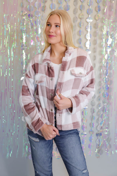 Super Soft Women's Button Down- Plaid Women's Sherpa Flannel- Women's Winter Tops