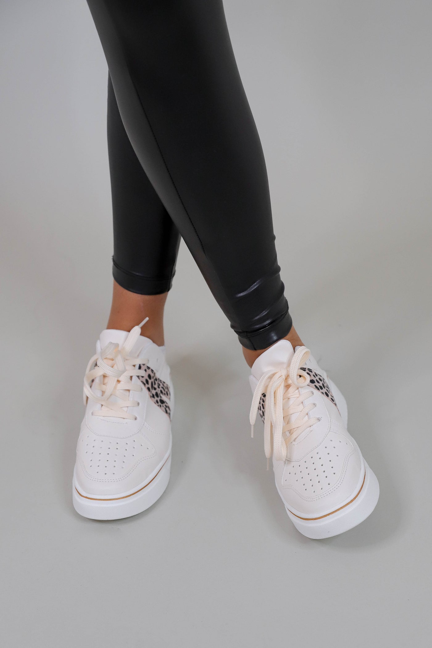 Women's Trendy White Sneakers- V Sneakers- Designer Inspired Sneakers