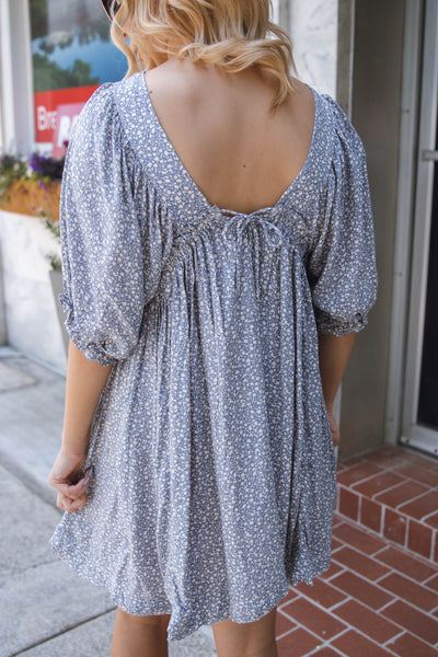 From My Perspective Dress-Slate