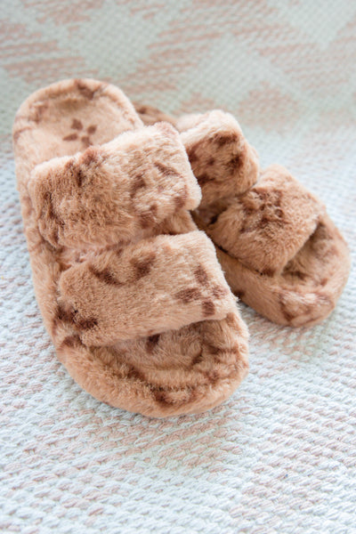 Fuzzy Slippers- Women's Trendy Slippers- $38