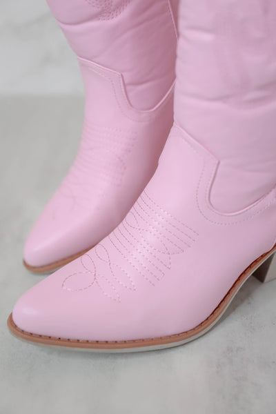 Tall Pink Western Boots- Women's Pink Tall Boots- Pierre Dumas Pink Boots