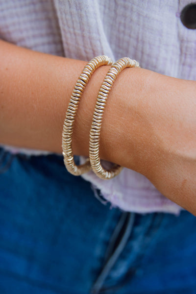 Stevie Metal Bead Bracelet