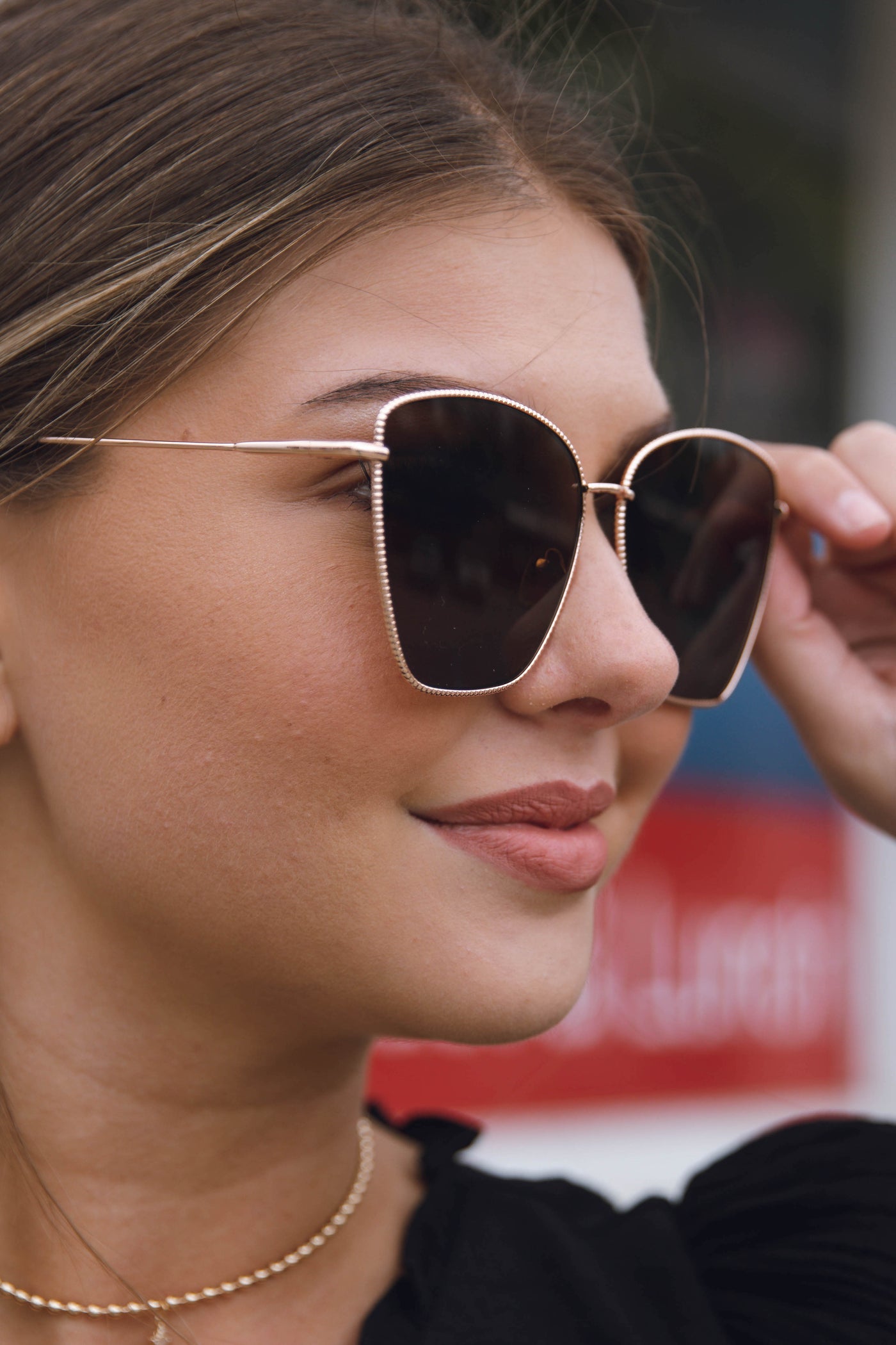 Feeling Catty Sunglasses-Black