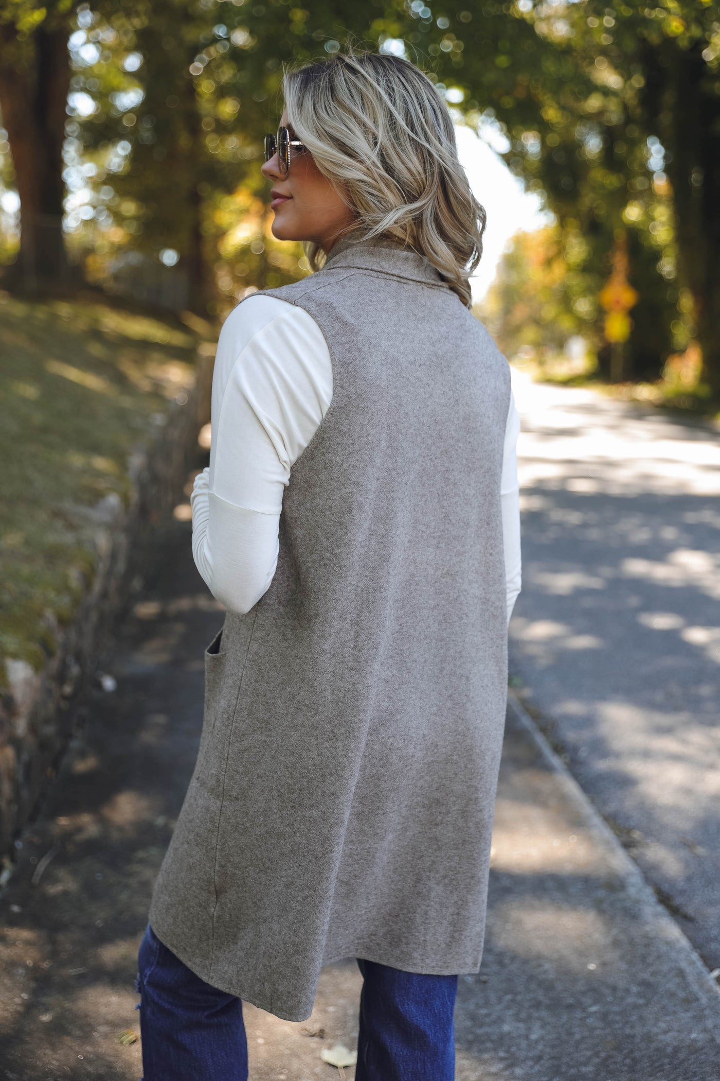 Women's Long Cardigan Vest- Buttery Soft Vest- Trendy Long Vest