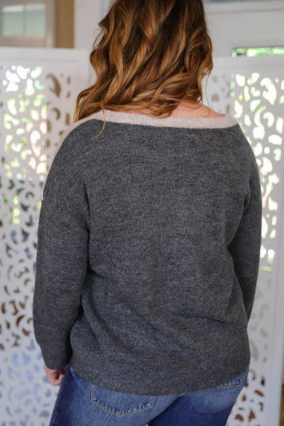 Leopard Chevron Sweater- Women's Leopard Sweater- Women's Affordable Fall Sweaters