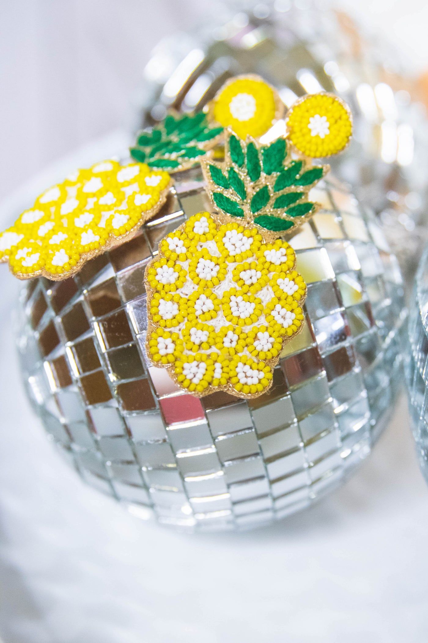 Beaded Pineapple Earrings- Fun Fruit Beaded Earrings