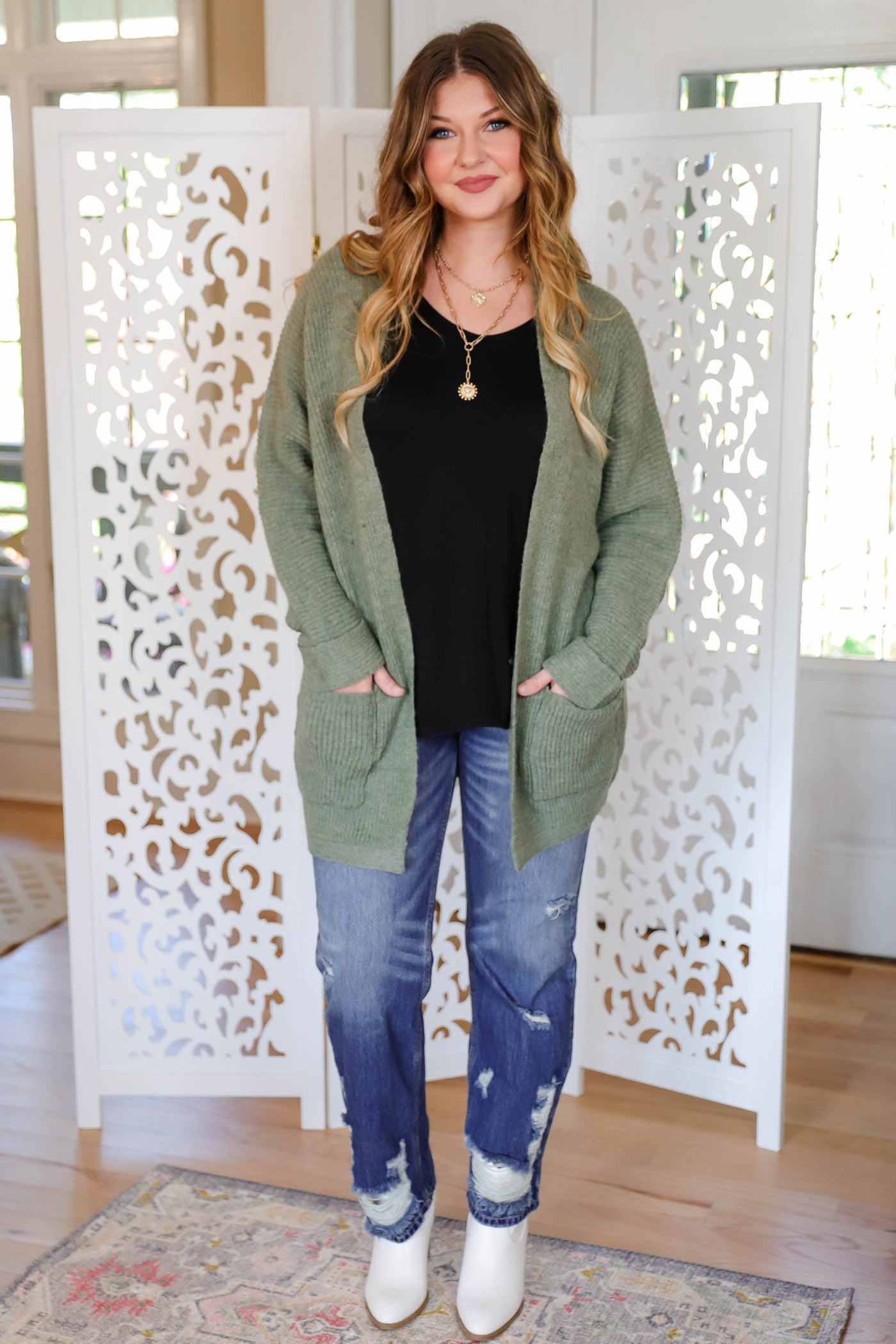 Women's Cozy Cardigan- Soft Knit Cardigan- Women's Fall Tops