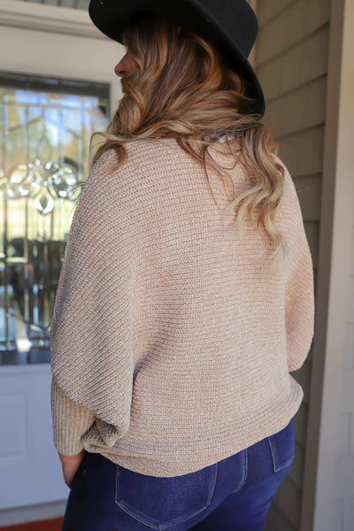 Saturdays At the Winery Sweater-Tan